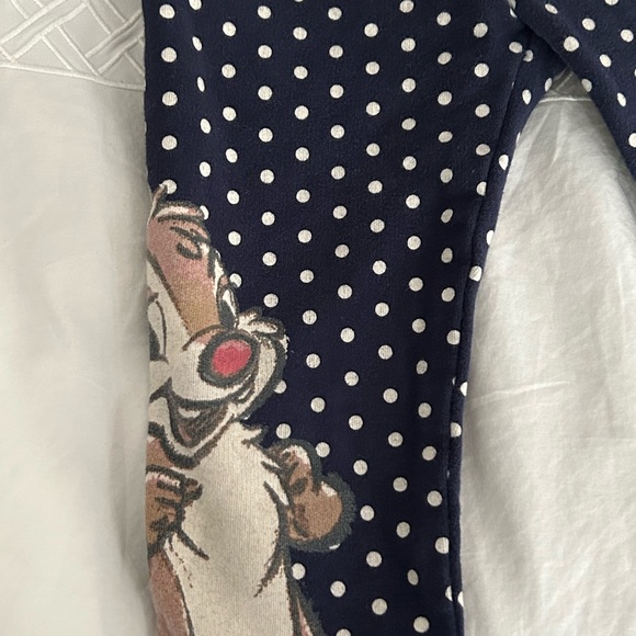 GAP Blue/white Chipmunks leggings, 2T - Picture 4 of 4